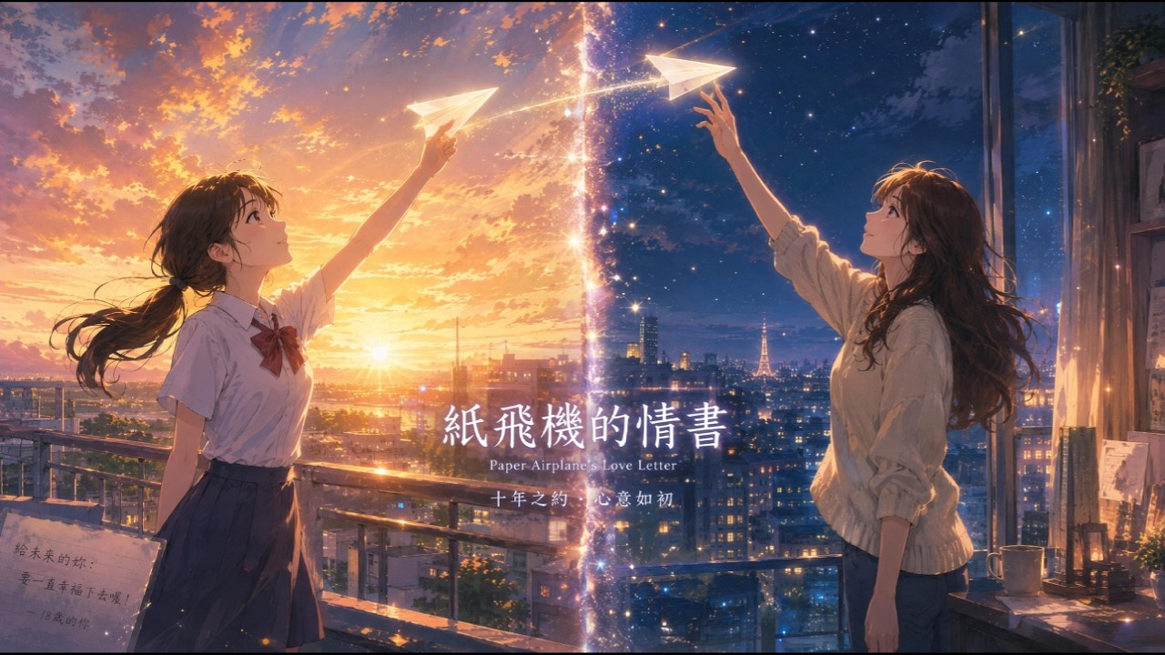 《紙飛機的情書》官方音樂錄影帶封面