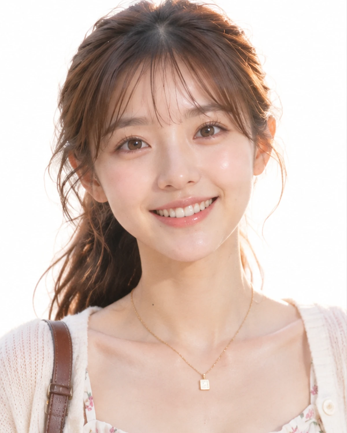 18歲的佩佩，馬尾與瀏海，笑得像夏天